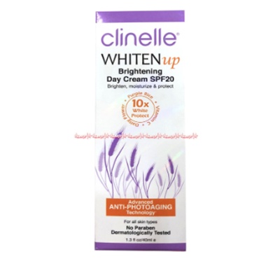 Clinelle Whiten Up Brightening Day Cream SPF 20 40ml Sunscreen UV Protection