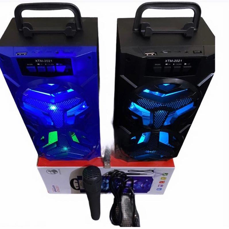 Q5B5  SPEAKER BLUETOOTH XTM-2021 PLUS MIC KARAOKE//SPEAKER SALON AKTIF XTM-2021//SPEAKER KARAOKE LZ9