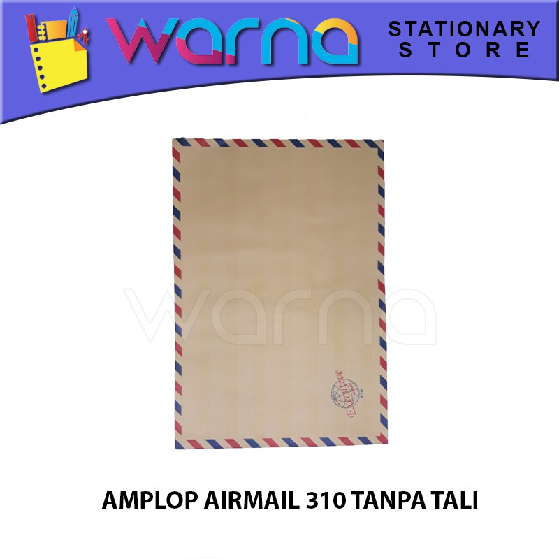 

AMPLOP COKLAT AIRMAIL 310 TANPA TALI