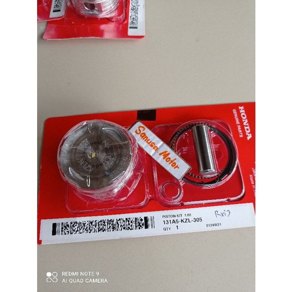 Piston Ring Seher set Beat Scoopy Spacy Karbu/Fi.Over Size 100.KZl Original