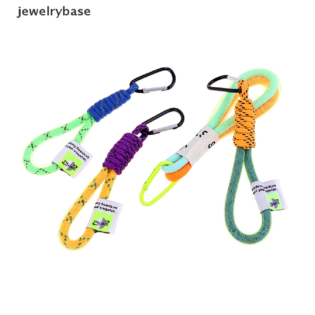 (jewelrybase) Tali Lanyard Motif Kepang Warna Fluorescent Untuk Gantungan Kunci / Handphone