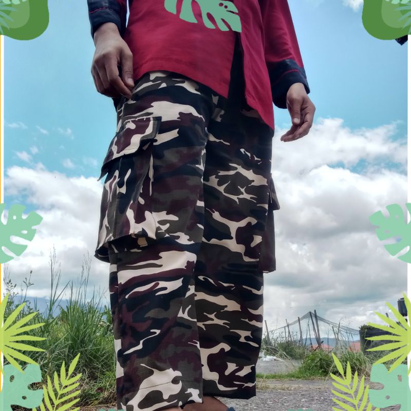 Sirwal loreng cargo/sirwal loreng dewasa/celana loreng panjang/celana sirwal adventure/celana sirwal