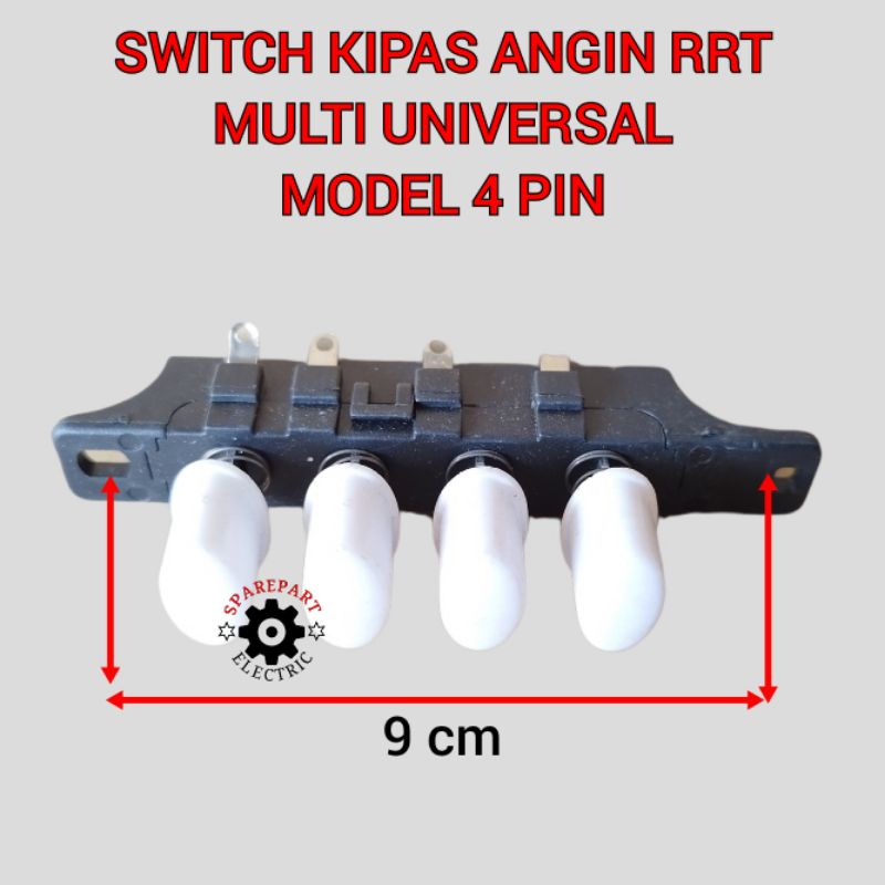 TOMBOL SWITCH / SAKLAR SPEED KIPAS ANGIN RRT MULTI MODEL 4 5 PIN UNIVERSAL