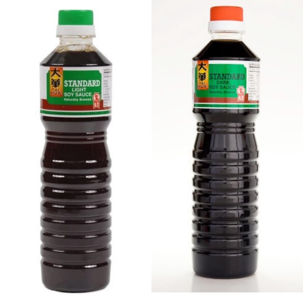 

Tai Hua Light Soy Sauce / Dark Soy Sauce 320ml Kecap Asin Hitam / Bening Taihua