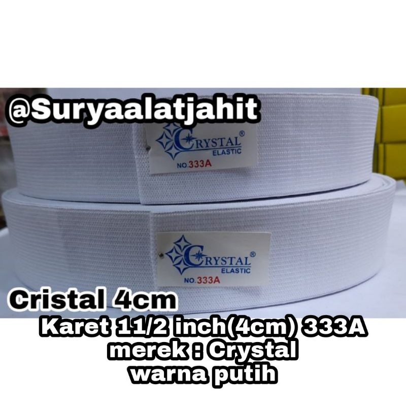 Karet Crystal 11/2in (4cm) CR 333A Putih =rp.31.500/1pcs