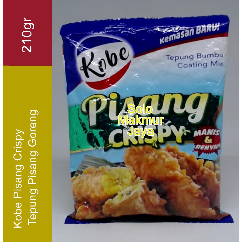 

Kobe Tepung Pisang Goreng Crispy Tepung Bumbu Coating Mix 210 Gram