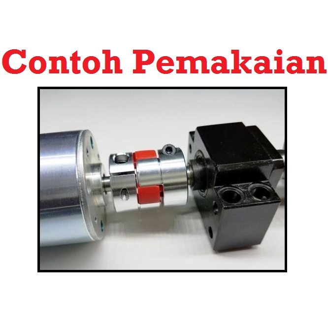 [HAEBOT] Shaft Flexible Coupler XB 14mmx17mm 14x17 D40 L66 CNC Coupling Mesin Penghubung As Nema Fleksibel Aluminium Motor Konektor Poros