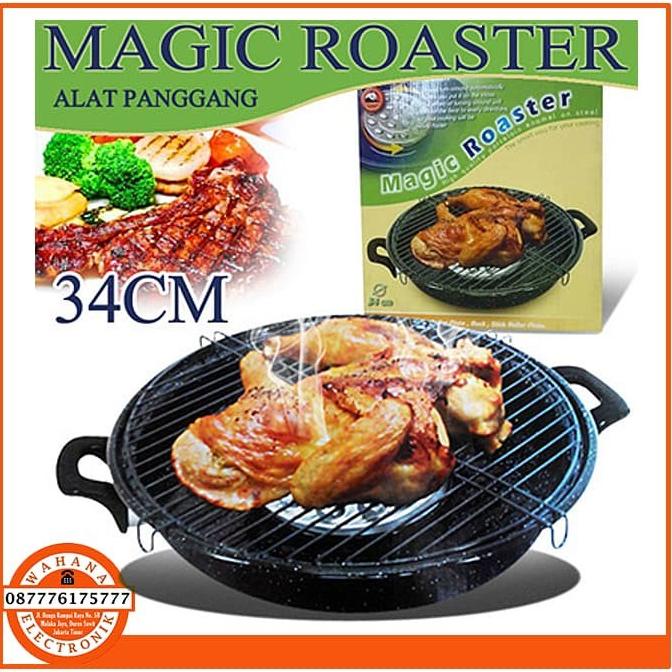 Magic Roaster Maspion MR-34 Alat Pemanggang/Panggangan Sate Ikan Sosis