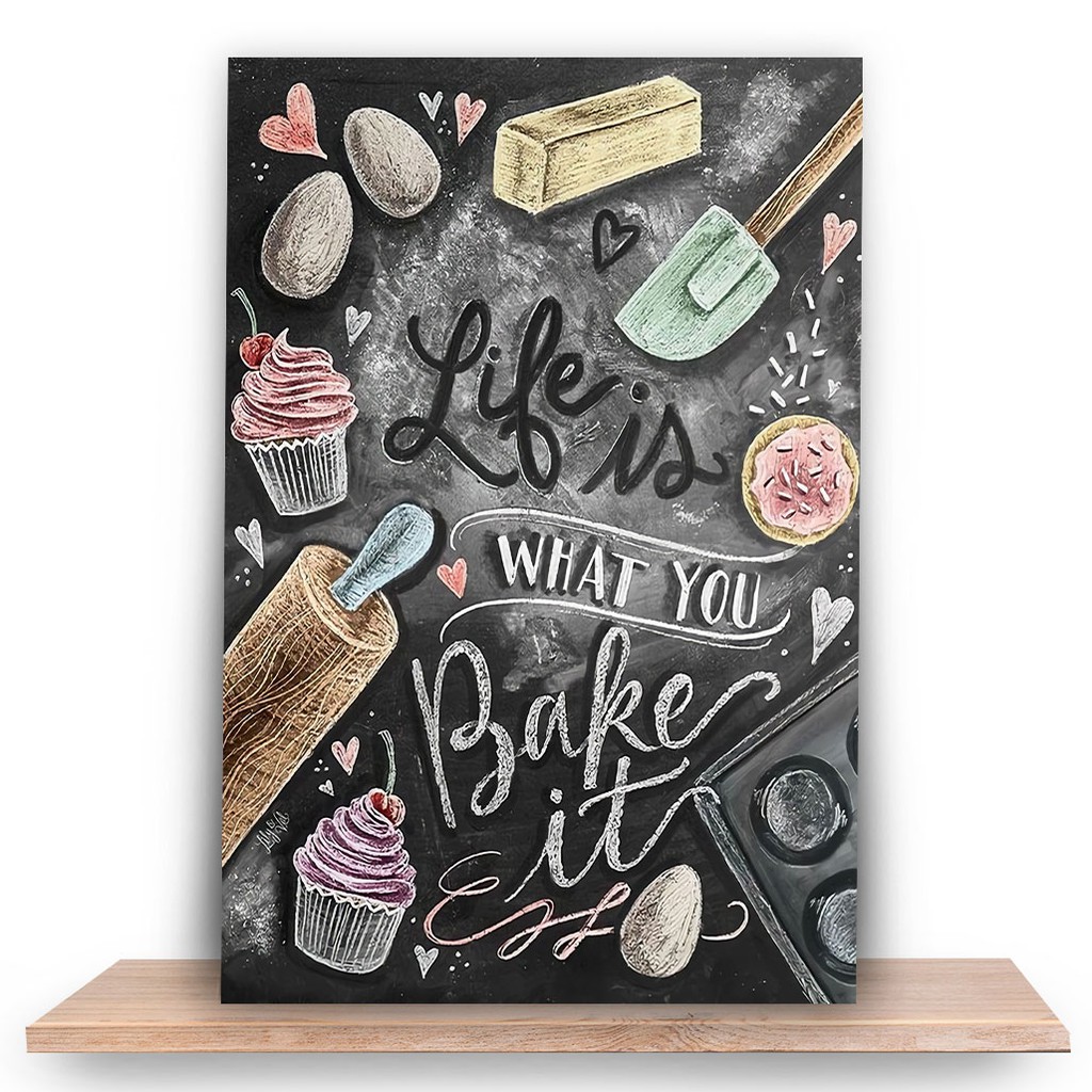  Hiasan  Dinding  Dekorasi Dapur Walldecor Chalkboard Motif 