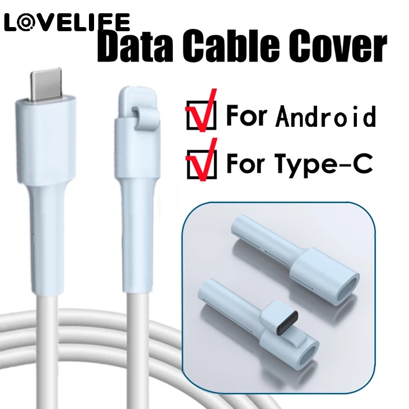 Pelindung Kabel Data / Charger USB Tipe C Bahan Silikon Untuk Android