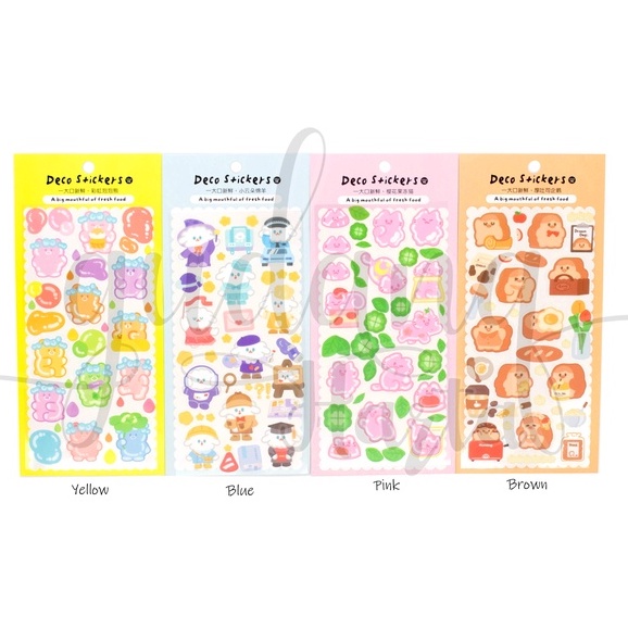 Stiker Pet Fresh Food Series Sticker Motif Makanan DIY GH 303070