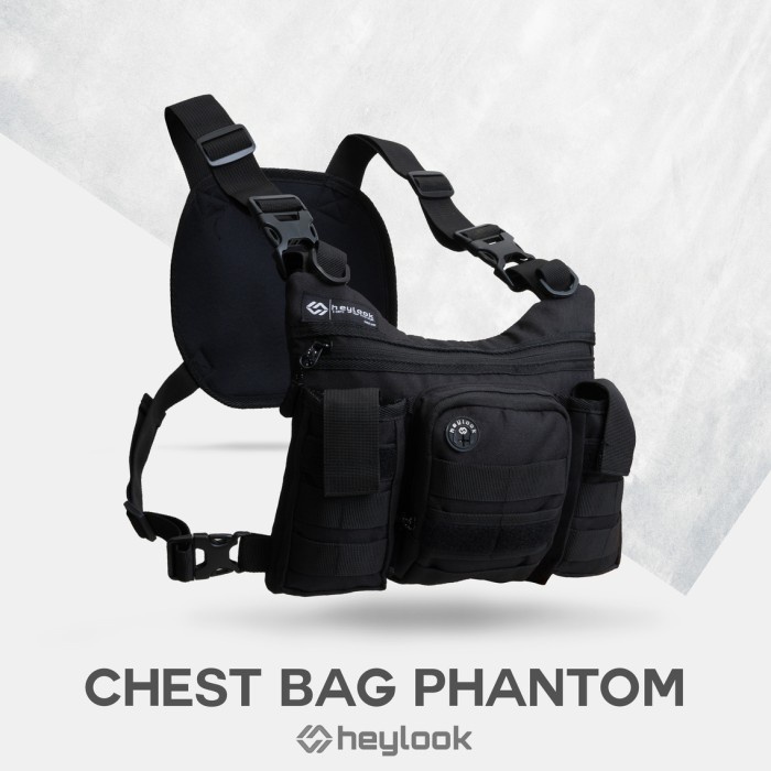 TAS PRIA CHEST BAG PHANTOM TAS DADA TACTICAL RIG BAG OUTDOOR HEYLOOK - PHANTOM eiger terlaris bergar