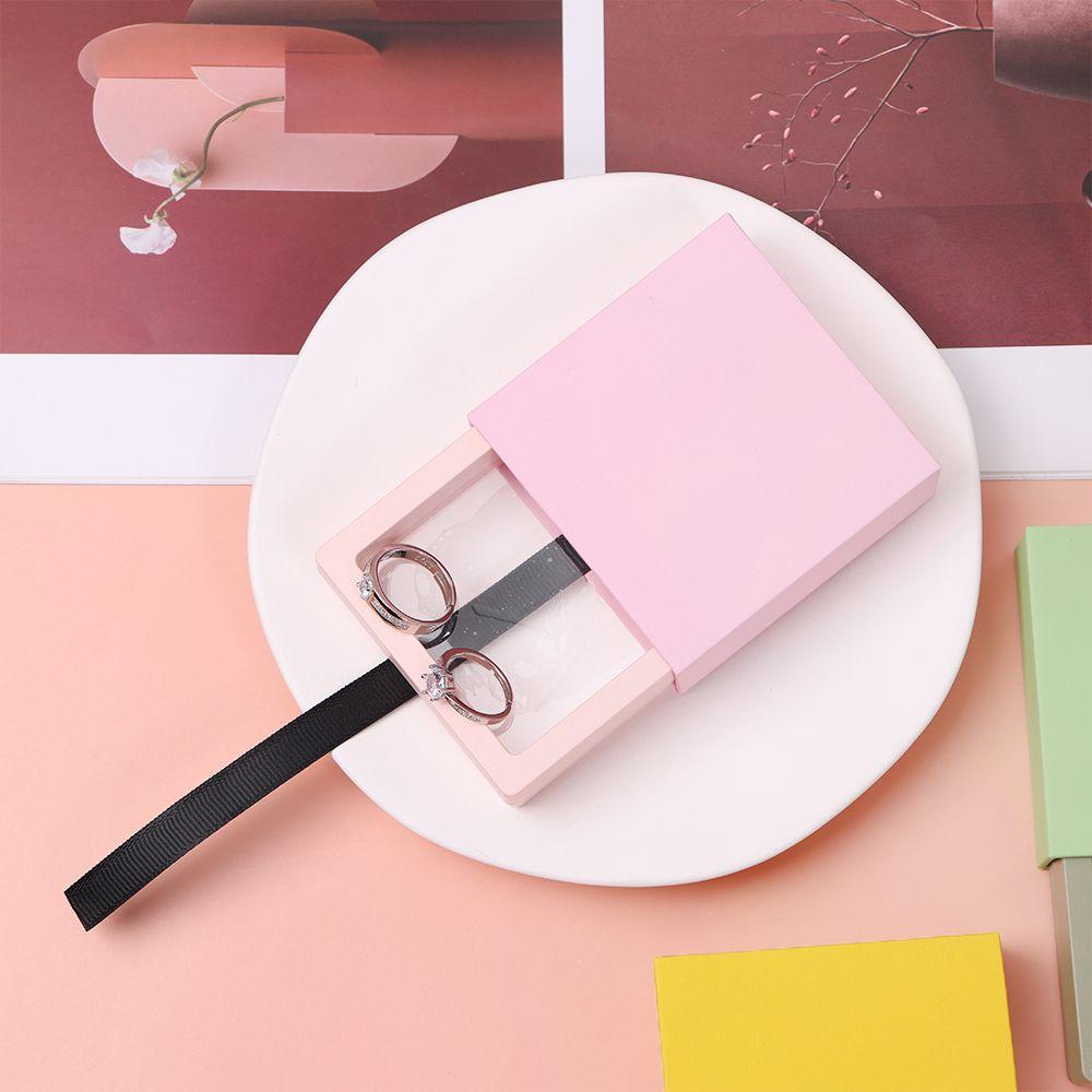 Kotak Organizer Perhiasan Cincin / Anting Bahan Plastik PE Kualitas Tinggi
