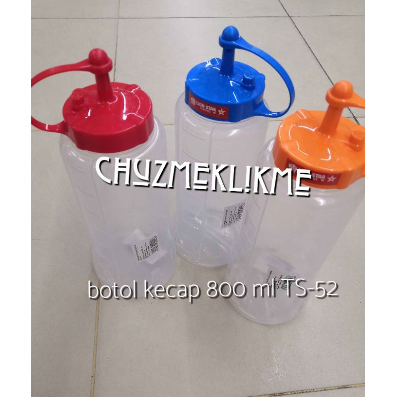 Botol kecap lion star 800 ml/Botol kecap, saos lion star TS-52/Botol saos dll