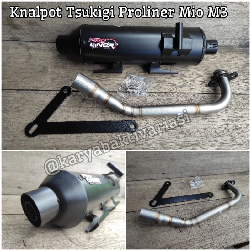 Knalpot Tsukigi Proliner For Mio M3, XRide125 & Fino 125