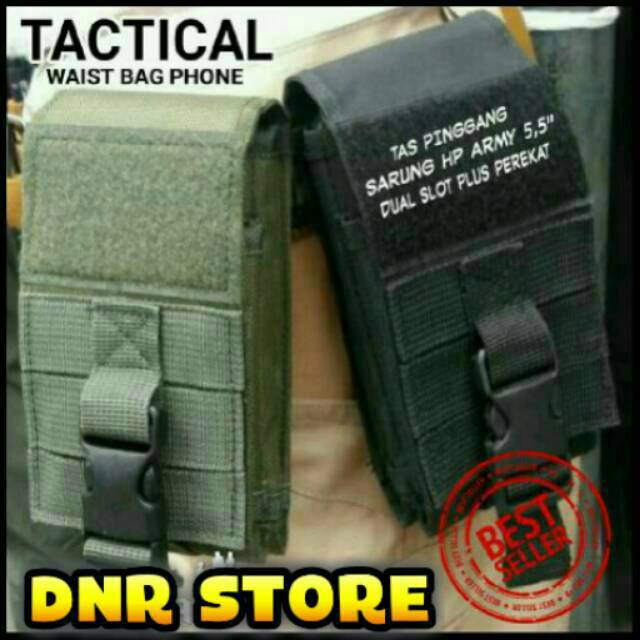 Tas hp pingang tactical army weist bag gadget murah berkualitas