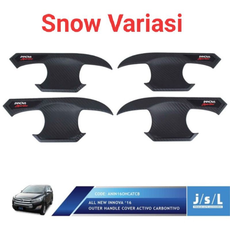 New Innova 2016 mangkok pintu outer handle cover Activo carbontivo JSL