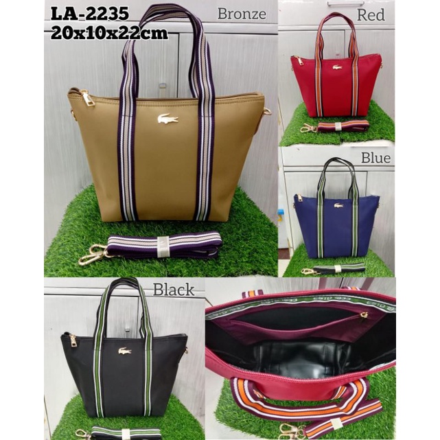 tas fashion import Lacoste tote LA2235