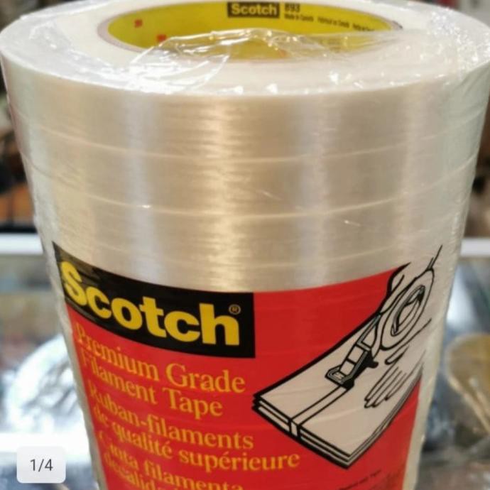 

3M Filament Tape 893 Clear,Size:12Mm X 55 Mtr Kode 1062