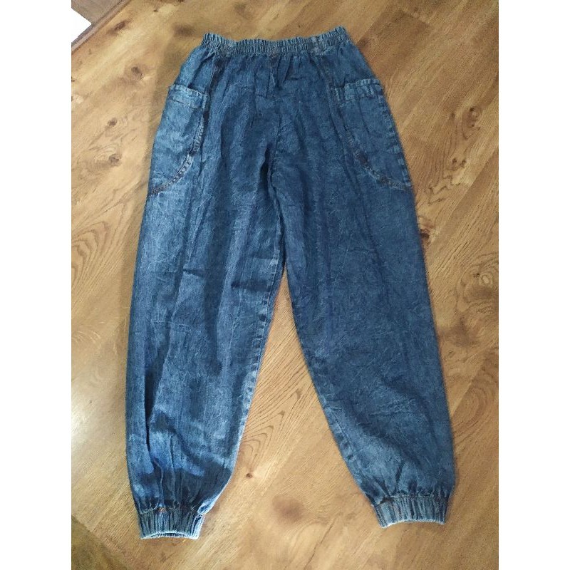 BOYFRIEND JEANS JUMBO / Baggy Pants  Jumbo Jeans Denim | Boyfriend  Denim Jumbo XL Fit XXL Murah