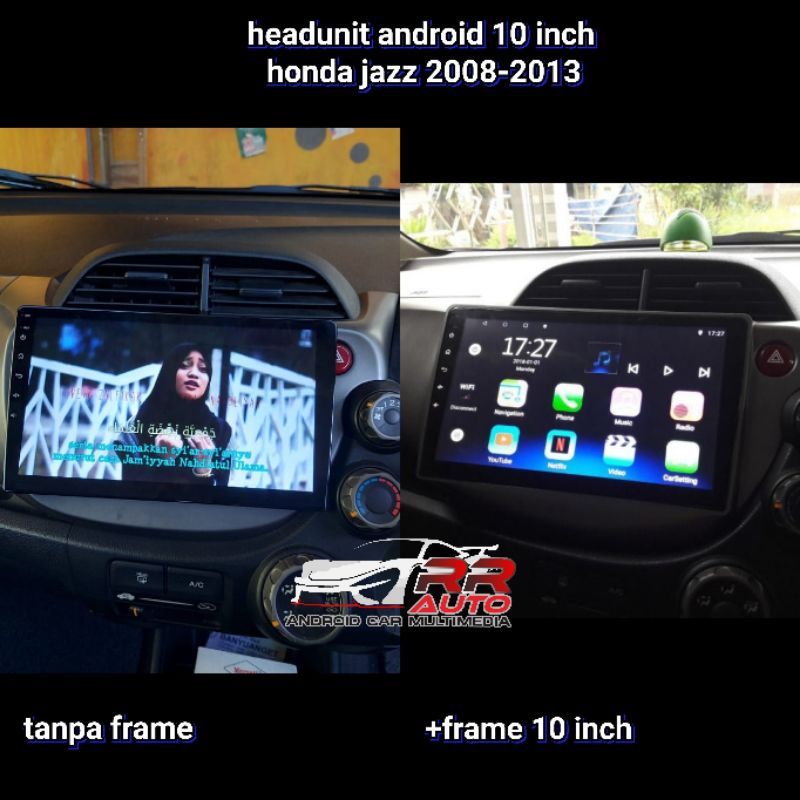 Honda Jazz 2008-2014 | Head Unit Android 10In 2/32gb,Voice Command,Wifi,DSP 32band(Free Kamera Parkir & Socket PNP)-2