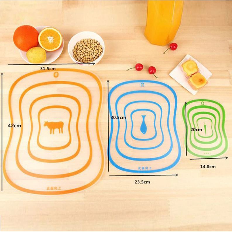 Talenan Tipis Anti Bakteri / Alas Pemotong Makanan PVC Chopping Board