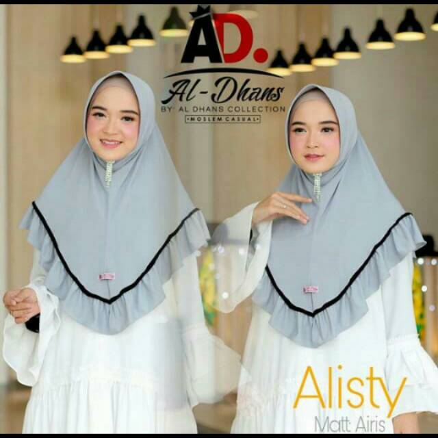 ALISTY hijab instan List al-dhans / hijab instan rempel al dhans / bergo tali /