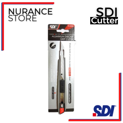 

CUTTER ALUMINIUM DIECAST GRIP SDI 3005C (AUTOMATIC BLADE LOCK, 9 MM)