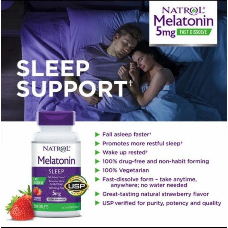 Natrol Melatonin 5 mg 250 Vegetarian