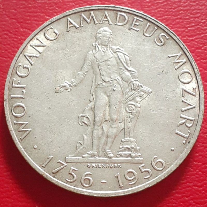 Uang Koin Perak Kuno 25 Schilling Austria Tahun 1956 Silver Coin