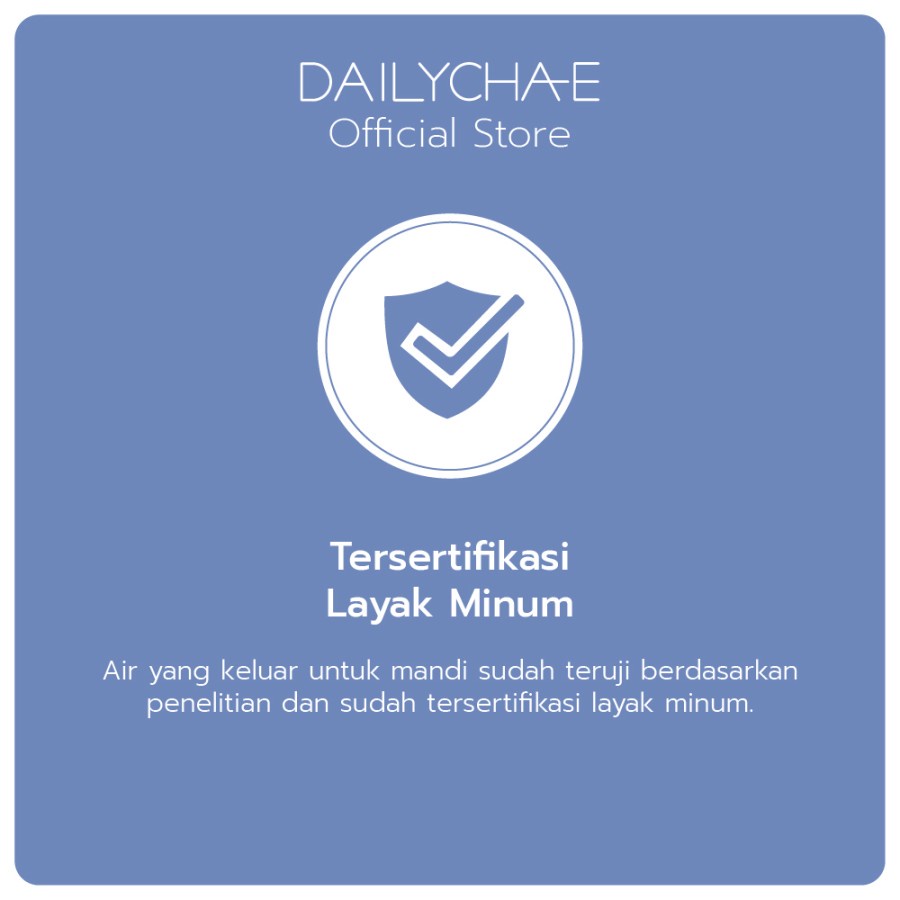 Daily Cha-E Sediment Filter - ChaE Penyaring Air untuk Shower Kamar Mandi CHA E 3 Month Supply