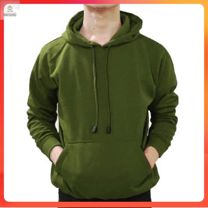 SWEATER JUMPER POLOS PRIA WANITA HIJAU ARMY / Hoodie Polos Army / Hoodie Polos Pria Wanita