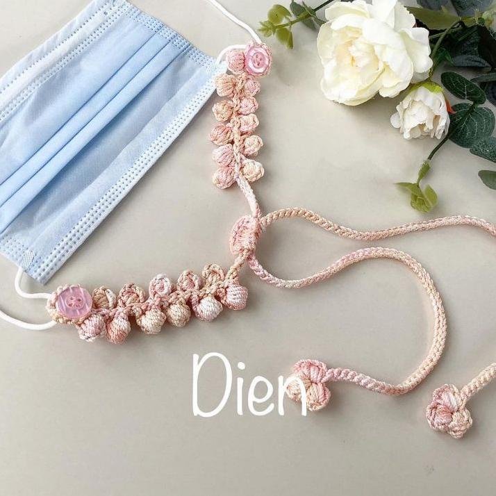 Special sale strap masker rajut/konektor rajut/strap masker sakura/strap masker terbaru