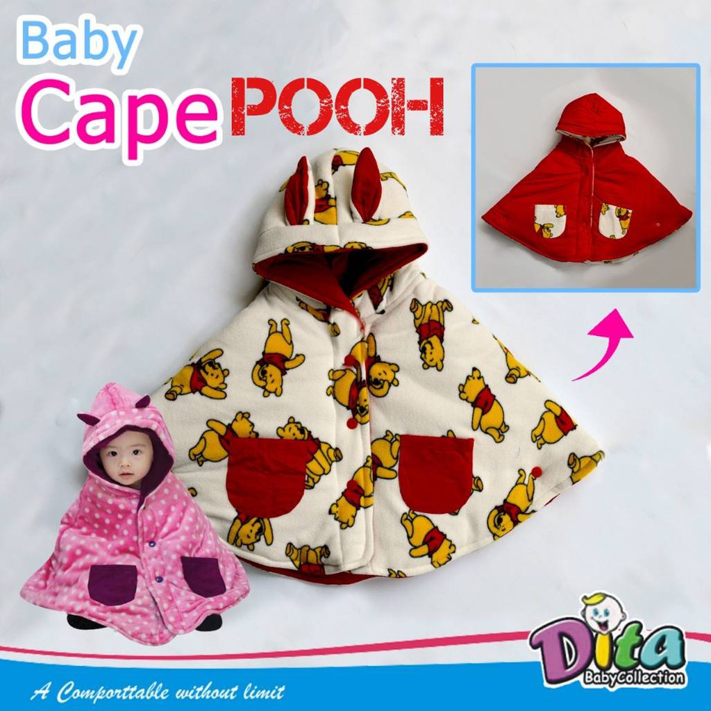 Baby Cape Dita selimut bayi babycape jaket bayi jaket bolak balik  jaket selimut