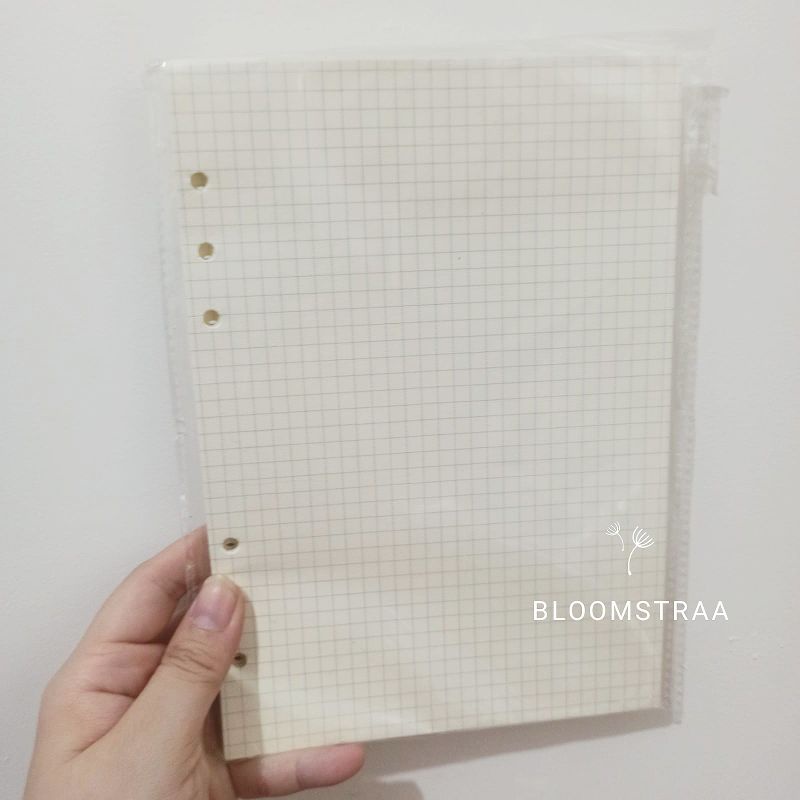 Kertas Binder A5 Ring 6 Broken White Paper Loose Leaf Refill Grid Dot