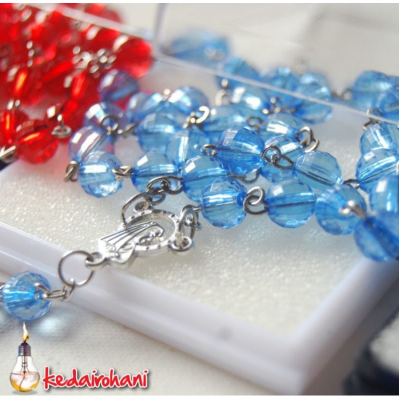 

Souvenir Rohani Kalung Rosario Akrilik Acrylic Lampion 8 mm Hadiah Acara Syukur
