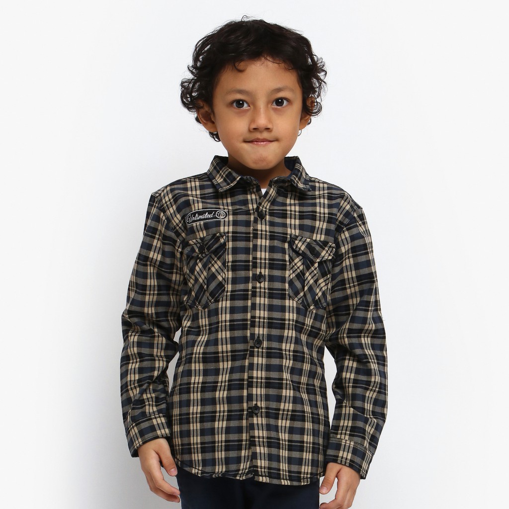 

ALTON Kids Brown Black Flannel