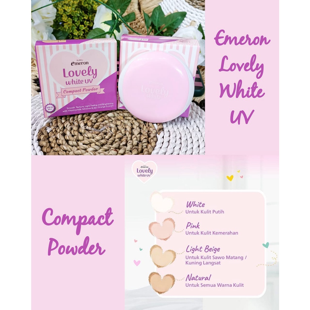 BEDAK EMERON LOVELY WHITE UV COMPACT POWDER