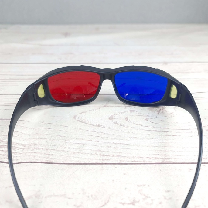 Kacamata 3D Frame Plastik - Black