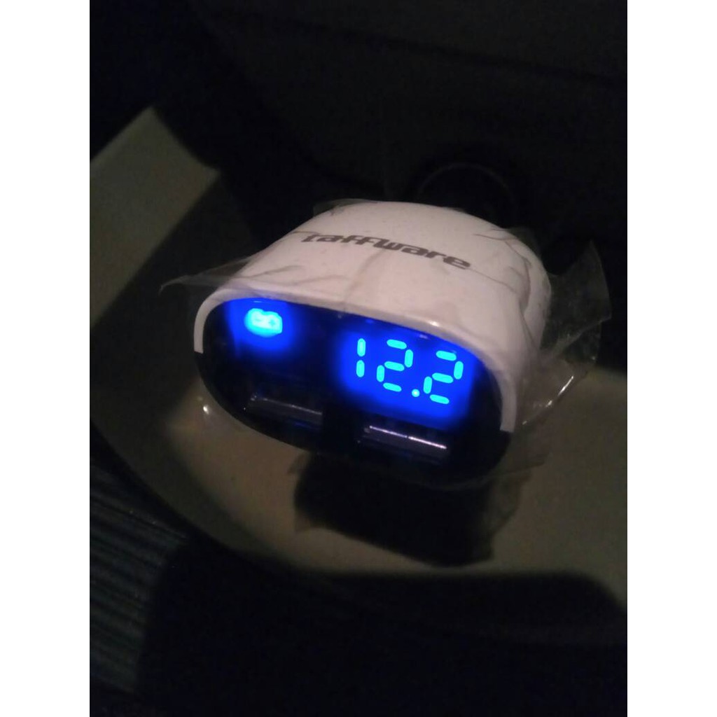 Car Charger all in one dual USB LCD voltmeter