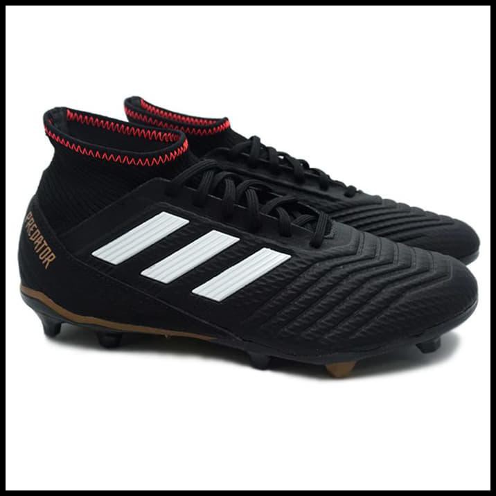 ADIDAS PREDATOR 18.3 FG (CORE BLACK/WHITE/SOLAR RED) TERBARU