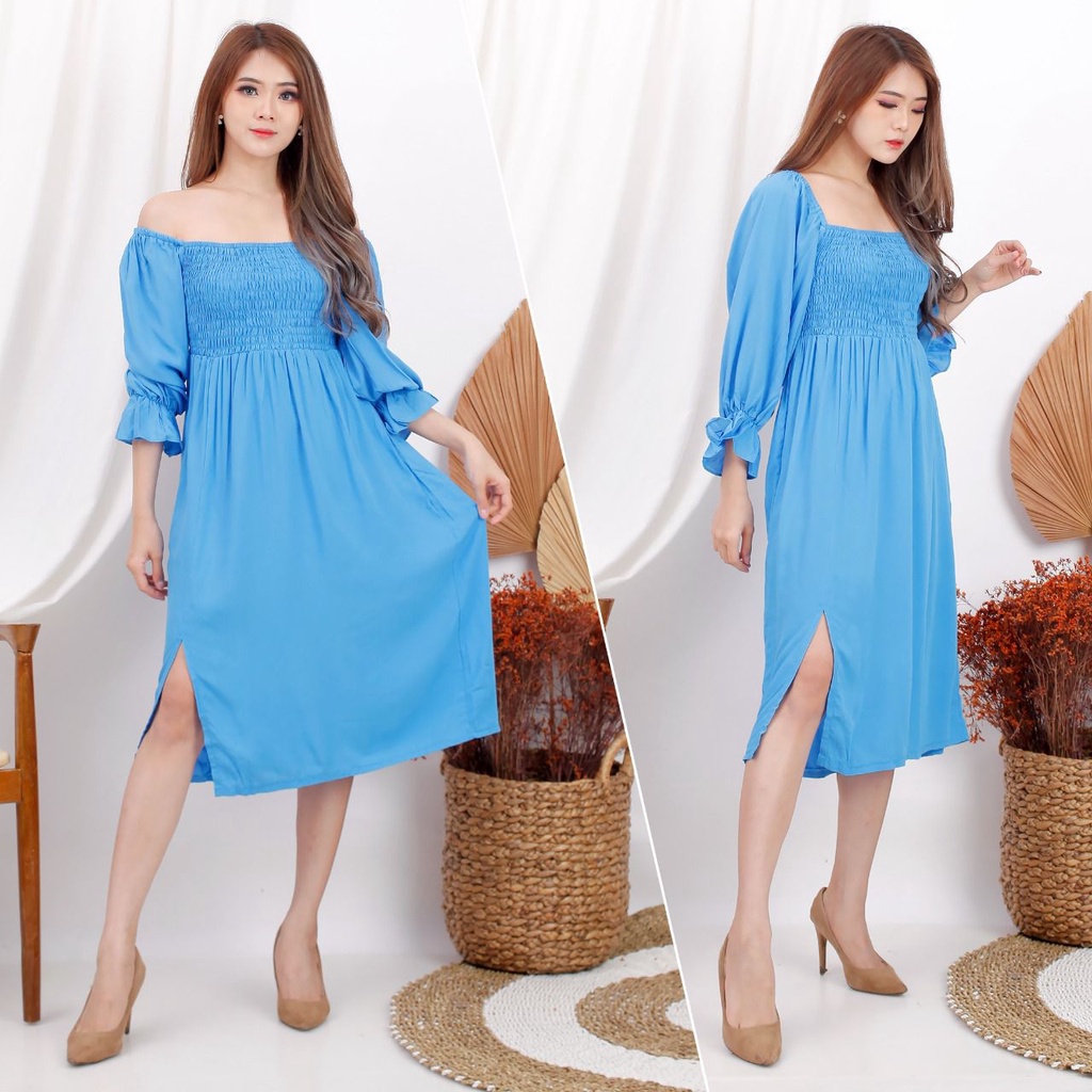 Dress 1201 Rayon Polos Fashion Wanita