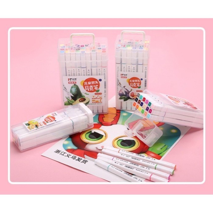 

Berkualitas Double Marker Set Wipe Clean Marker Set Spidol Anak Bagus