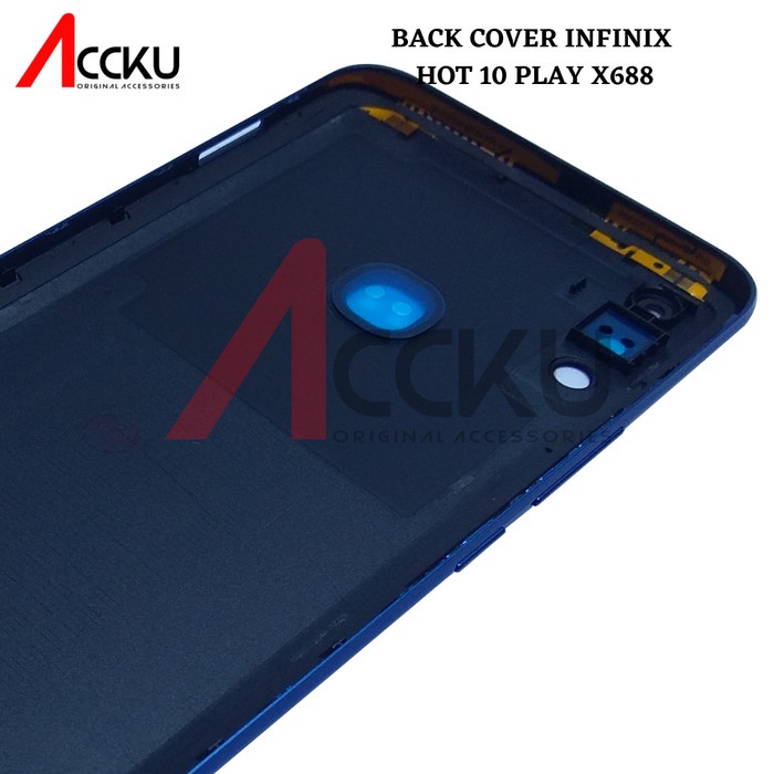 Back Cover Tutup Belakang For Infinix Hot 10 Play X688  Backdoor X688 dilengkapi Tombol ON OFF &amp; Volume