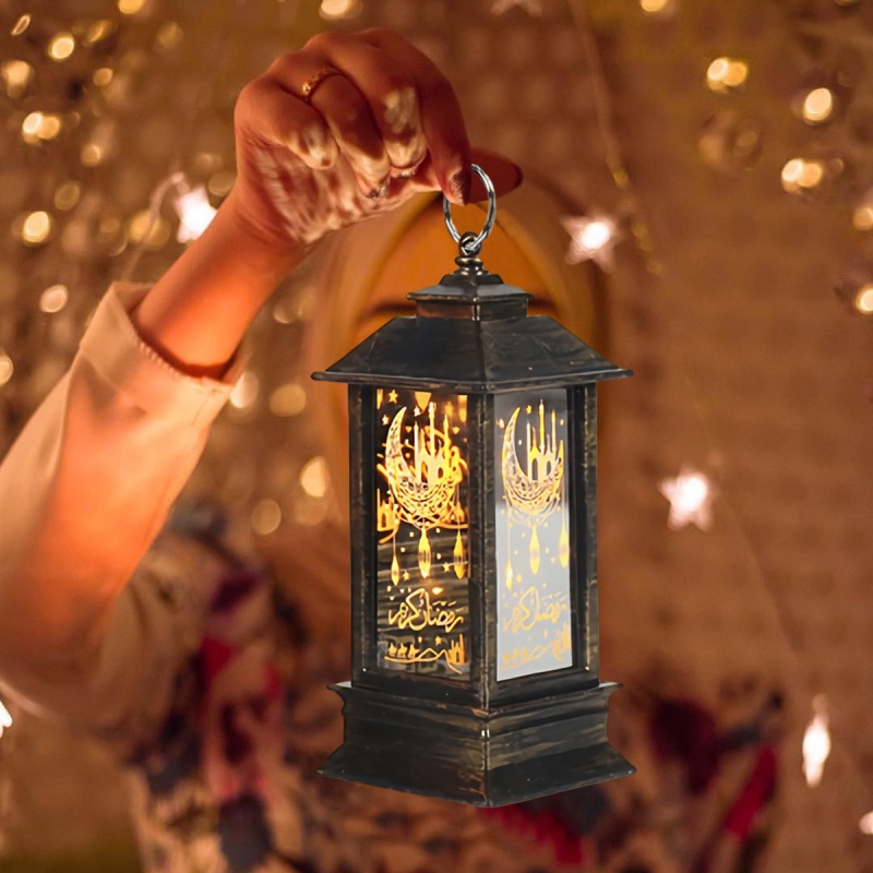 Lampu Lentera LED Desain EID Mubarak Ramadhan Muslim Untuk Dekorasi Rumah