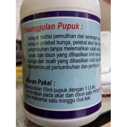 Koleksi Terbaru.. Pupuk anggrek RAJA BUNGA 100ml