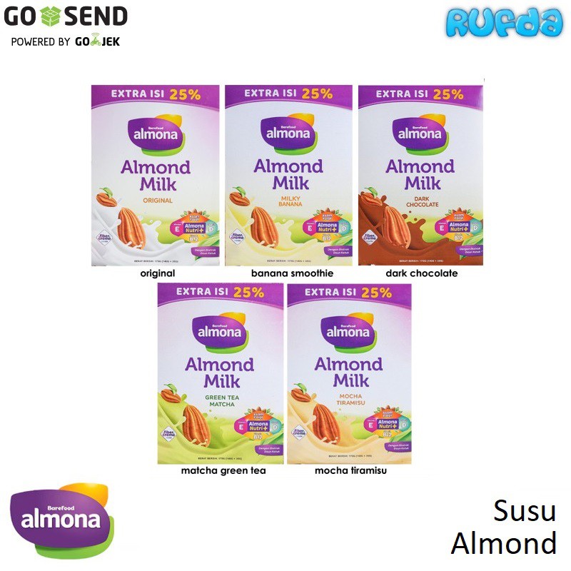 Almona Almond Milk by BareFood Susu Almond Booster ASI dg Daun Katuk