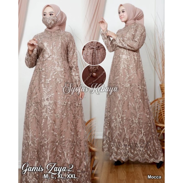 gamis brokat tulle DFS /kebaya modren/kebaya muslim/kebaya wisuda / gamis pesta / real pict gamis terlaris / gamis terbaru / gamis busui / ootd gamis muslim / gamis pesta 4.8 140 Penilaian 274 T