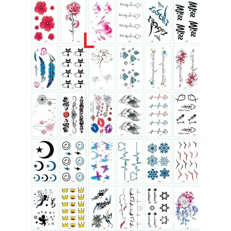 PAKET 15 GAMBAR BEBAS PILIH/Tatto Temporer/Tatto Temporary