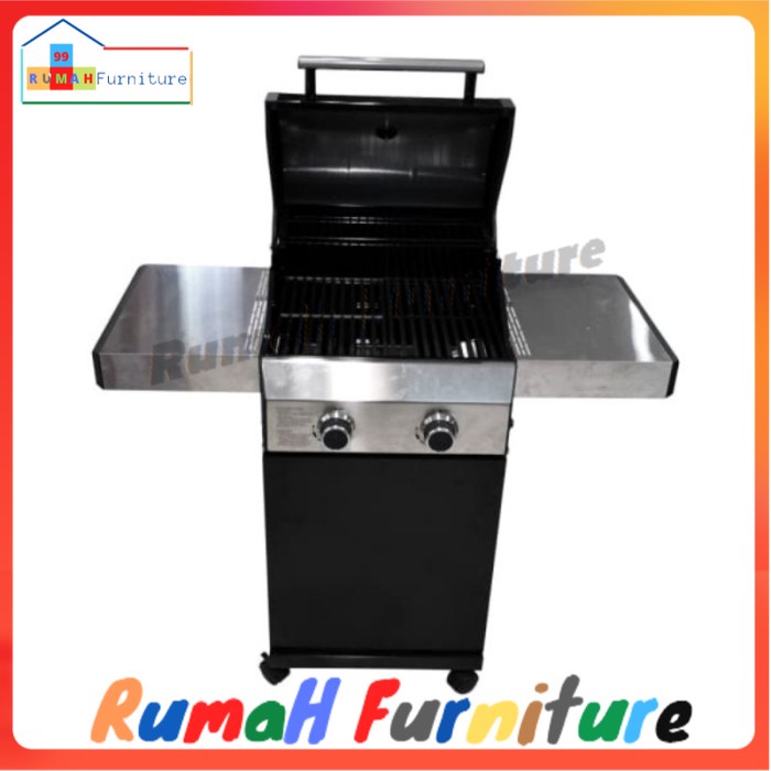 celcio & co pemanggang BBQ gas 2 burner alat pemanggang/alat bakaran